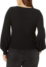 The Drop Women's @lucyswhims Square-Neck Balloon-Sleeve Top - Image 6